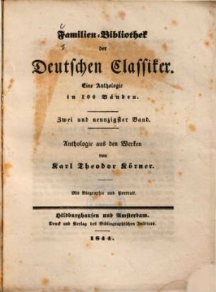 Anthologie aus den Werken