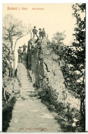 Bodetal. Bülowsfelsen