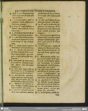 Argumentum Dissertationis