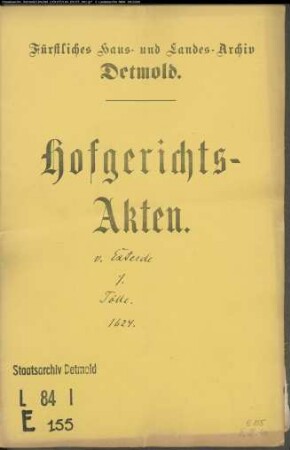 von Exterde, Witwe zu Herberhausen gegen Tölle - Schuldforderung