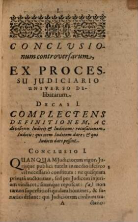 De processu iudiciario tractatus : in decades 23 distinctus