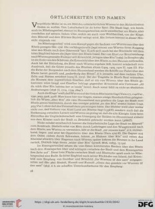 Örtlichkeiten und Namen