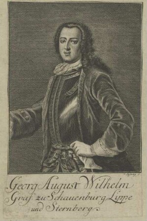 Bildnis von Georg August Wilhelm, Graf zu Schaumburg, Lippe und Sternberg