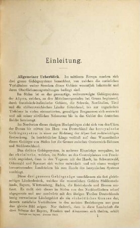 Geologie von Bayern : in zwei Theilen. 2, Geologische Beschreibung von Bayern