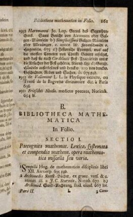 161-258, Bibliotheca Mathematica.