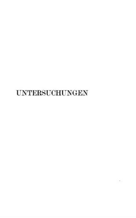 Untersuchungen