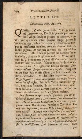 294-303, Lectio LVIII. Continuatio hujus Materiae. - Lectio LIX. Nunc & in hora mortis nostrae.