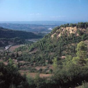 Okt. 66 Landschaft Elis (="Talland") Blick von Kréstena in die Aefiós-Aue