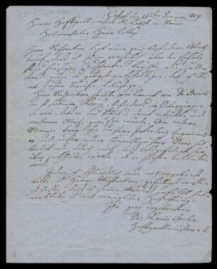 Brief von Louis Spohr an Franz Liszt