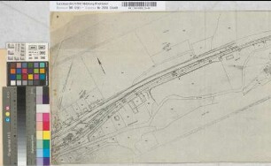 Lageplan für Ersatz der Schranken durch eine Blinklichtanlage km 31,336 der Strecke Brügge-Dieringhausen, M. 1:1.000 Stnr.: 44, Iwü, Bunr.: 22, Blnr.: 1