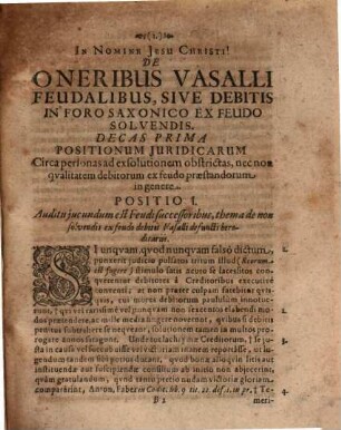De Oneribus Vasalli feudalibus
