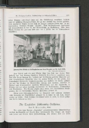 Die Tagfalter Schleswig=Holsteins.