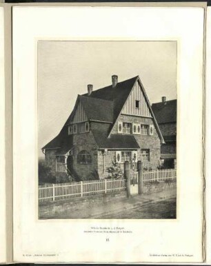 Villa in Bensheim a. d. Bergstr. Außenansicht.