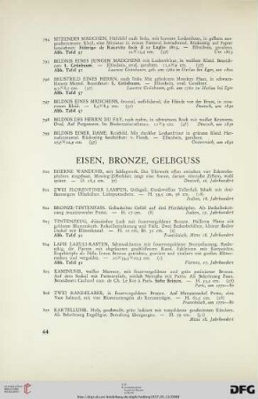 Eisen, Bronze, Gelbguss (Nr. 800-809)