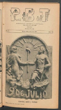 Libertad, unión y trabajo - (Bajo relieve de Torcuato Tasso)