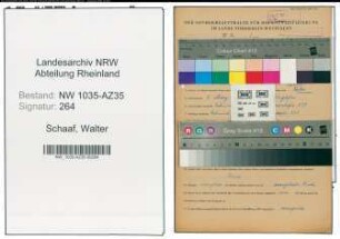 Entnazifizierung Walter Schaaf , geb. 06.03.1901 (Bergmann)