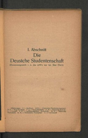 Die Deutsche Studentenschaft