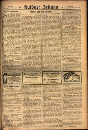 Zweite Ausgabe vom Sonntag, den 21. November 1926.