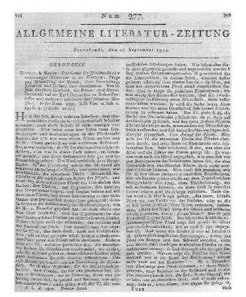 Taschenkalender für Pferdeliebhaber, Reiter, Pferdezüchter, Pferdärzte und Vorgesezte groser Marställe. Auf das Jahr 1801. Tübingen: Cotta 1801