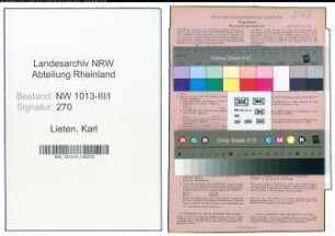 Entnazifizierung Karl Lieten , geb. 14.02.1902 (Kaufmaennischer Angestellter)