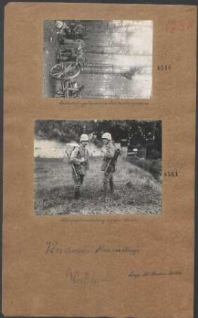 Heliographenabteilung auf dem Marsch