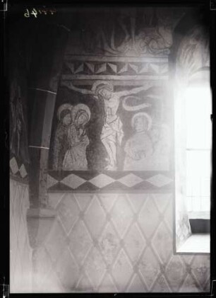 Kirche; Wandgemälde nach der Restaurierung