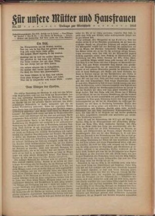 Für unsere Mütter und Hausfrauen