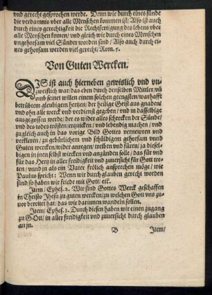 Von Guten Wercken.