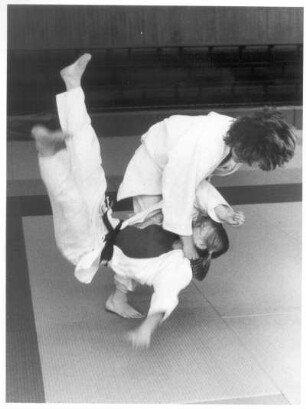 Judokampf. Wurftechnik