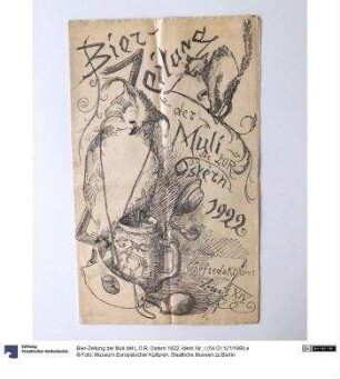 Bier-Zeitung der Muli det L.O.R. Ostern 1922
