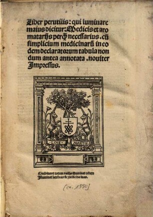 Liber perutilis qui luminare maius dicitur