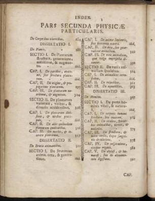 Pars Secunda Physicæ Particularis.