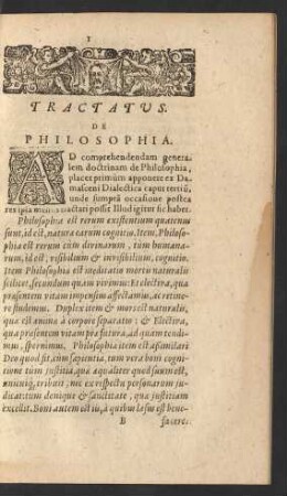 Tractatus De Philosophia.