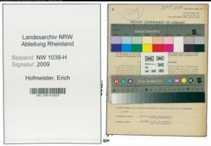 Entnazifizierung Erich Hofmeister , geb. 15.01.1902 (Kaufmann)