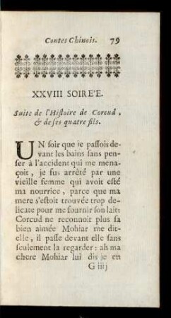 XXVIII. Soirée. Suite de l'Histoire de Corcud & de ses quatre Fils.