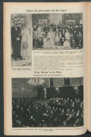"Fray Mocho" en la Plata : Inauguración del período legislativo