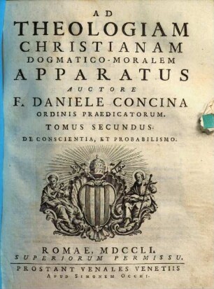 Ad Theologiam Christianam Dogmatico-Moralem Apparatus, 2