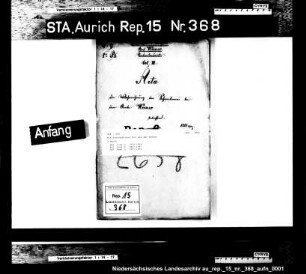 Der Schreibdienst bei dem Amt Weener