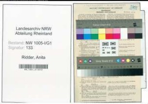 Entnazifizierung Anita Ridder , geb. 27.01.1920 (Postassistentin)