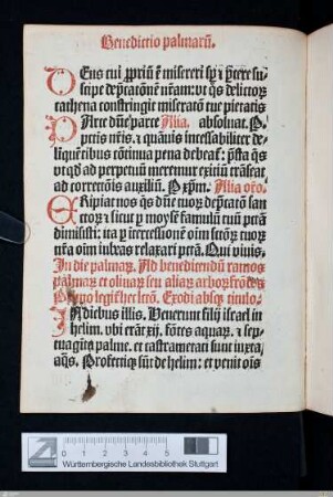 Benedictio palmarum