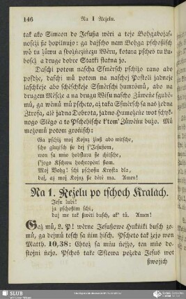 Na 1. Ṅeżelu po tschoch Kralach