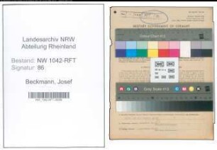 Entnazifizierung Josef Beckmann , geb. 04.03.1892 (Landwirt)