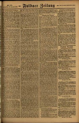 Zweite Ausgabe vom Donnerstag, den 25. November 1920.
