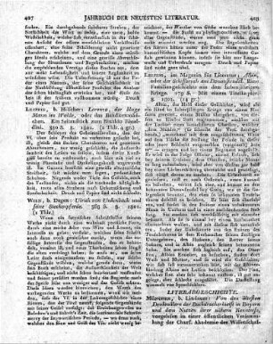 Leipzig, b. Hilscher: Lorenzo, der kluge Mann im Walde, oder das Banditenmädchen. Ein Seitenstück zum Rinaldo Rinaldini. 380 S. 8. 1801.