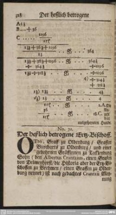 No. 72. Der heßlich gerogene Ertz-Bischoff