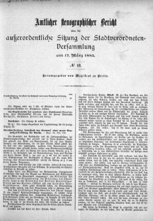 No. 10, 17. März 1885