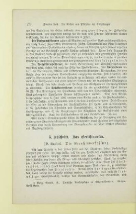 5. Abschnitt. Das Gerichtswesen