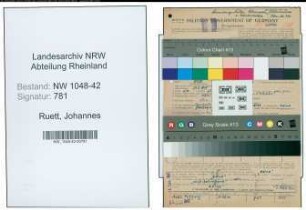 Entnazifizierung Johannes Ruett , geb. 24.03.1911 (Techniker)