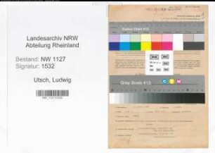 Entnazifizierung Ludwig Utsch , geb. 08.03.1907 (Verwaltungsangestellter)