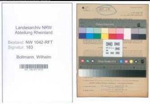 Entnazifizierung Wilhelm Bollmann , geb. 11.11.1889 (Landwirt)